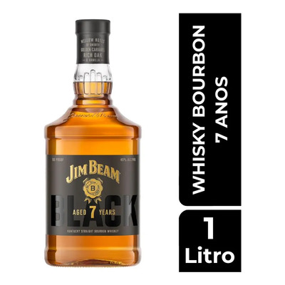 Whisky Bourbon Jim Beam Black 7 Anos 1L | MercadoLivre