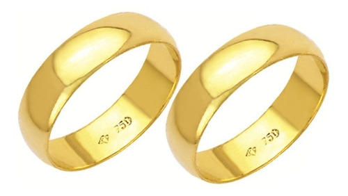 Alianças Em Ouro 18k Legítimo Casamento Noivado Tradicional