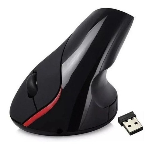 Mouse Vertical Recargable Inalámbrico Receptor Usb