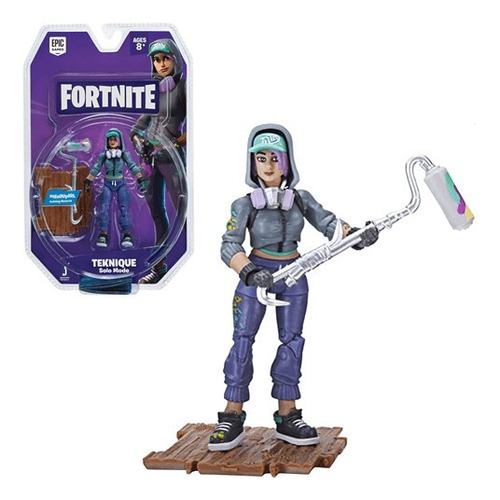 Boneco Figura De Ação Fortnite Teknique Com Acessório Sunny