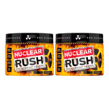 2x Nuclear Rush Pre Workout Powder 100g Bodyaction Sabor Yellow Grape