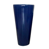 Vaso P/ Plantas Fibra De Vidro Estilo Vietnamita Azul 80cm