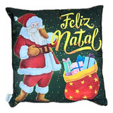 Almofada Natalina 40x40 Papai Noel Feliz Natal