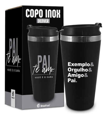 Copo Termico Emborrachado 450ml Familia - Pai Amigo