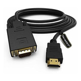 Adaptador Hdmi A Vga 1080p, 1.8m - Dorado