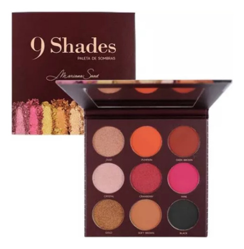 Paleta De Sombra Mari Saad 9 Shades Oceane