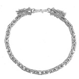 Pulseira Masculina Bali Ponto Peruano 4.5mm Em Prata 925