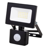 Proyector Led Con Sensor 10w 3000k Calida