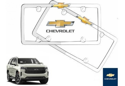 Par Porta Placas Chevrolet Tahoe 2022 Original