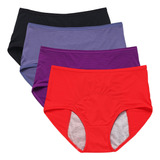 Calzones Menstruales Talla Extra Reutilizables 4 Piezas