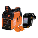 Kit Set Soldadora Inverter + 2 Escuadras Máscara Megairon250