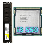Kit Cpu Core I3 550 3.20ghz 4mb Lga 1156 1ºgeração + Ddr3 4g