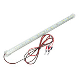 Tubo Led 30 Cm 18 Led 12v Pinza Bateria 12w Luz Blanca Fría 