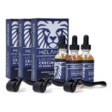 Mélamus® 3 Pack Minoxidil 5% + Biotina | Incluye Dermaroller