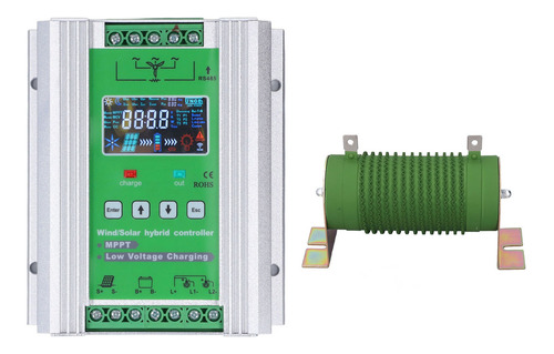 Controlador Híbrido Eólico, Solar, Carga, 1000 W, Alta Efici