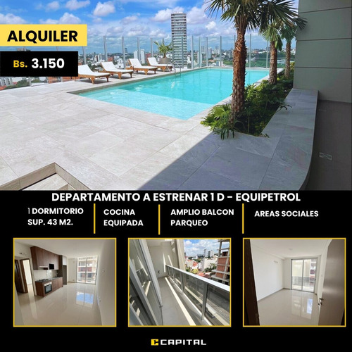 Departamento Amoblado En Alquiler De 1 Dormitorio - Imagen 3