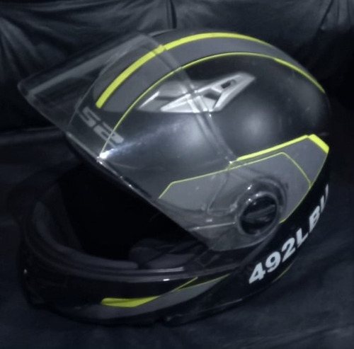 Casco Moto Rebatible Ls2 Easy Ff370 Shadow - Buen Estado