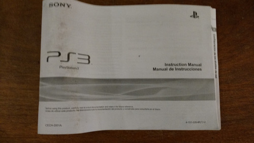 Manual De Usuario Play Station 3