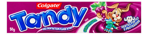 Pasta De Dentes Infantil Colgate Tandy Uvaventura  Em Gel  Sem Glúten 50 G