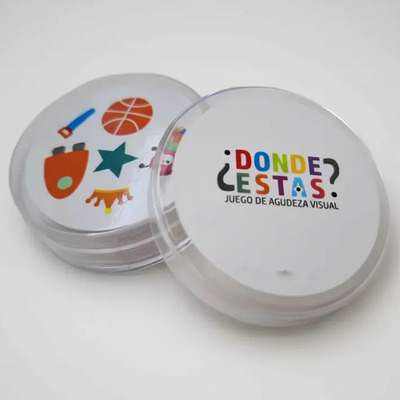 Souvenir Cumpleaños Mini Juego De Cartas Redondas En Cajita | Envío gratis