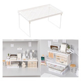  Max Elite Op38 Kit 2 Organizador Prateleira Grande 38 Cm Pernas De Ferro Cor Branco