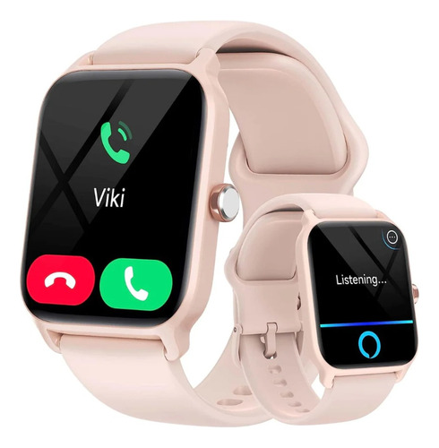 Reloj Inteligente Smartwatch Pink Para Mujer Bluetooth