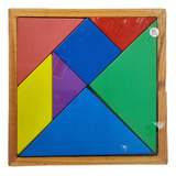 Juguete Juego Madera Didáctico Tangram Colores Rompecabezas