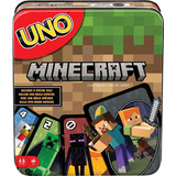 Uno Minecraft Juego De Cartas Estuche Coleccionable