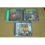 Crash Bandicoot 2, 3 Y Team Racing Playstation Ps1 Ps 1 Leer