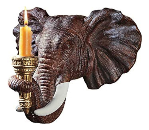 Diseño Toscano Escultura Para Pared Cabeza De Elefante