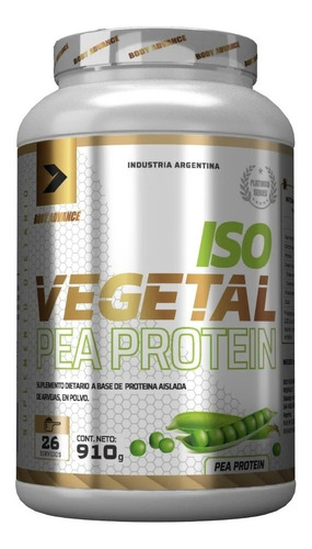 Iso Vegetal Pea Protein Proteína De Arveja 910g Body Advance