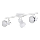 Spot Trilho Triplo 3 Sobrepor Direcionável E-27 Branco 110v/220v