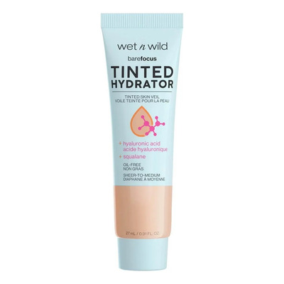 Base de Maquillaje Hidratante BB Cream, Larga Duración, Alta Pigmentación, No Comedogénico, apta para piel Grasa y Acné Bare Focus Tinted Hydrator Con Color Hidratante Tono Light Medium Wet n Wild | Meses sin interés