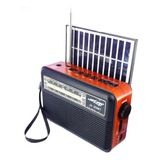 Radio Power Bank Con Panel Solar Am/fm/sw/mp3/bluetooth