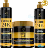 5 Kit Capilar Ouro 24k Via Charm Hidratação Atacado