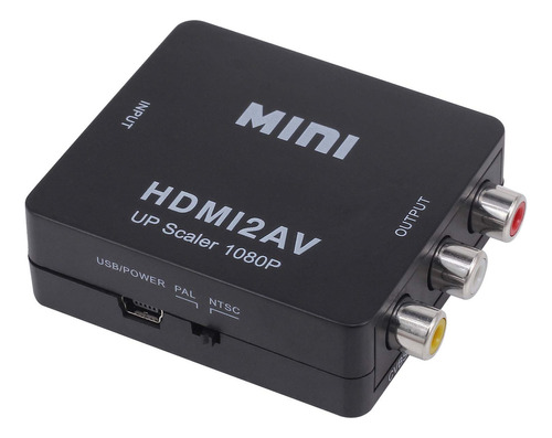 Hdmi A Rca, Convertidor De Video Hd, Yeworth 1080p Mini Hdmi