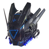 Casco Cyberpunk Mscara Cyberpunk Blue Triangle Wing Party C