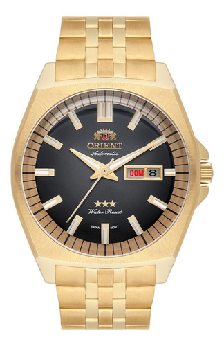 Relógio Orient Dourado Masculino F49gg010 P1kx 