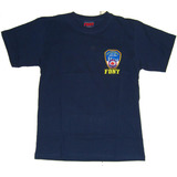 Camiseta Con Parche Bordado Fdny - Talla: Adulto Xxl - Color