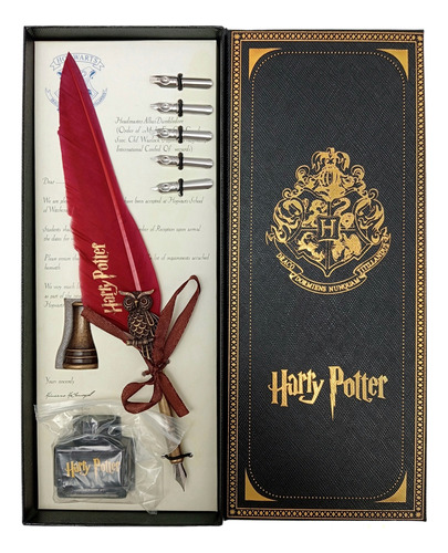 Pluma Harry Potter Set De Lujo Pa - Unidad a $69900