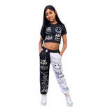 Conjunto Tactel Feminino Estampado Infantil Menina Juvenil