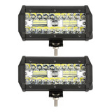 Kit 2 Farol De Barra Super Led 120w 12v/48v Jeep Troller