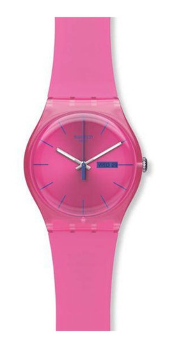 Reloj Swatch Fucsia De Plástico Con Calendario Suop700