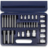 Juego Tubos Torx Hembra Y Puntas Torx Seguridad Bremen 34pz