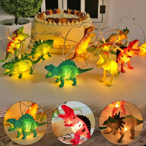 10 Guirnaldas De Luces Led De Dinosaurios Para Decoración De