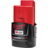 Batería Recargable Milwaukee 2 Amp M12 12 Volt Ion Litio