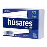 Fichas Husares Rayadas Nro 1  76x127 Mm 1 Pack X 100 U 