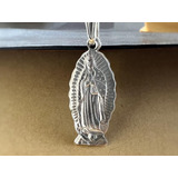 Medalla Virgen De Guadalupe De Plata Fina 925