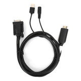 Adaptador Convertidor Hdmi A Vga Transformador Digital A Ana