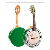 Banjo Marques Pintado 143 Verde Aro Cromado A20 Baj-143greq